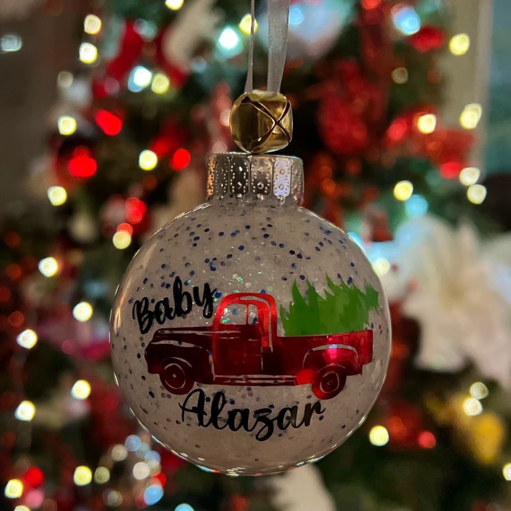 Handcrafted Personalized Christmas Ornaments with your choice in design!